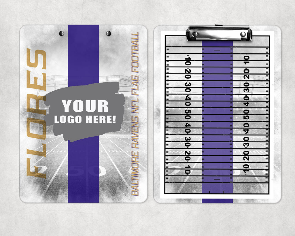 Custom Double Sided Sports Metal Clipboard | Personalized Coach Clipboard | Team Gift
