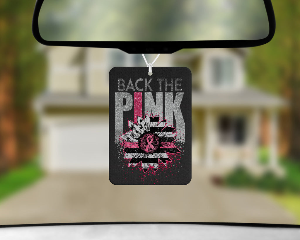 Breast Cancer Awareness Car Freshener, Pink Ribbon Accessory