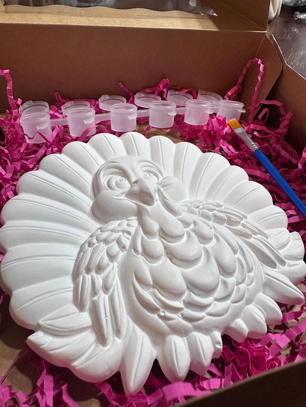 Turkey Semi-dimensional Coloring Kit. Paint your own Masterpiece