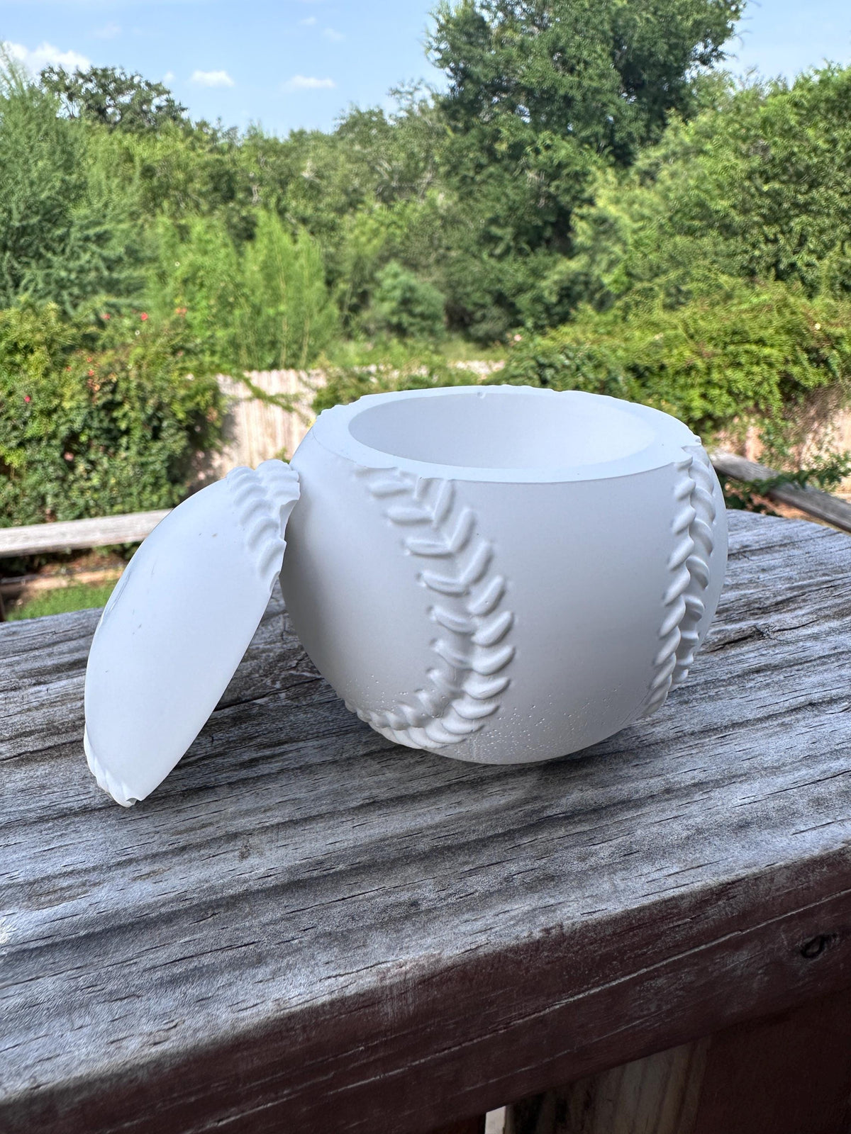 Ceramic Resin Baseball/Softball Storage Box- Paint Your Own Masterpiece