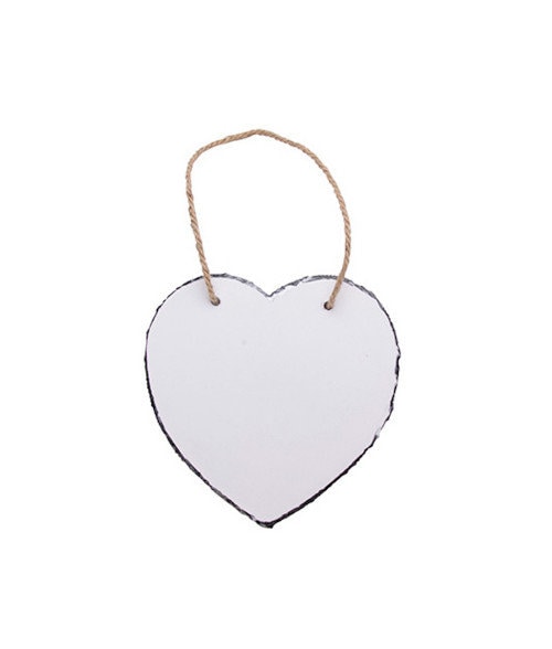 Personalized Heart Photo Slate, Hanging Keepsake, Memorial Gift