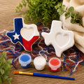 Texas Ceramic Painting Kit for Kids, Paint Your Own Texas Figurine, DIY Craft Kit with Paint & Brush, Texas Gift