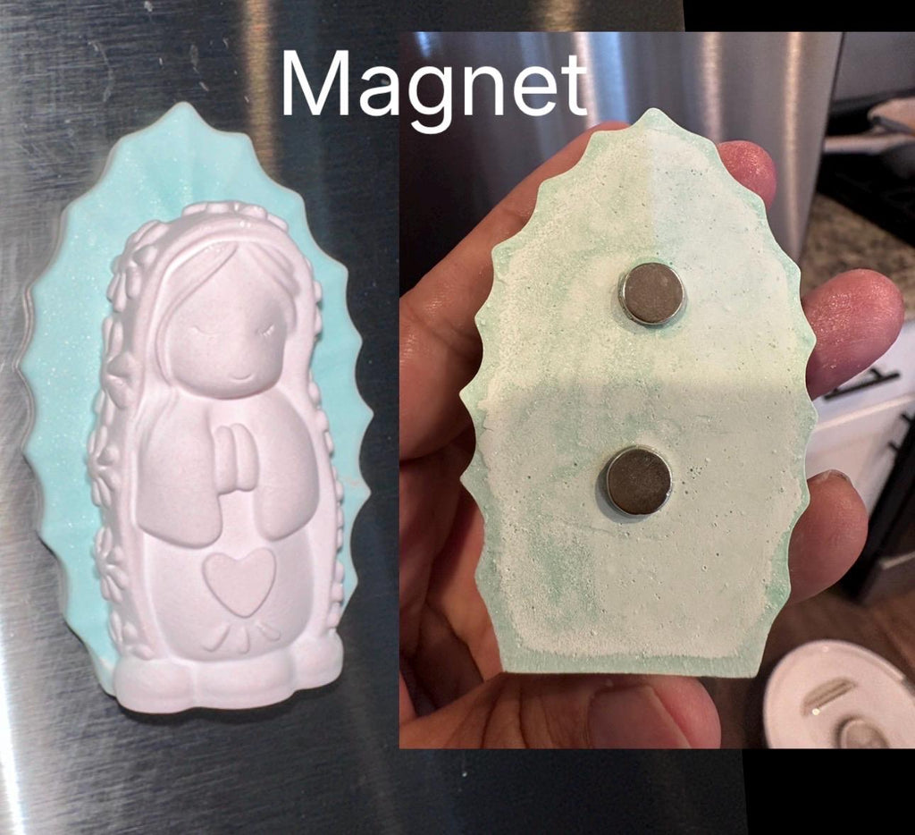 Ceramic Resin Mini Virgin Mary Ceramic Figurines, Unpainted Catholic Religious Statue, DIY Craft, baptism party favors, quinceañeras favors.