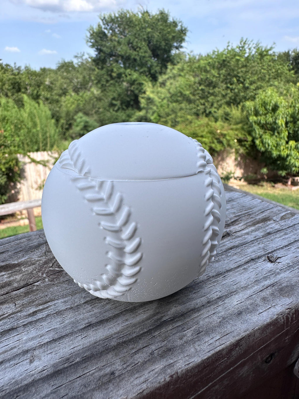 Ceramic Resin Baseball/Softball Storage Box- Paint Your Own Masterpiece