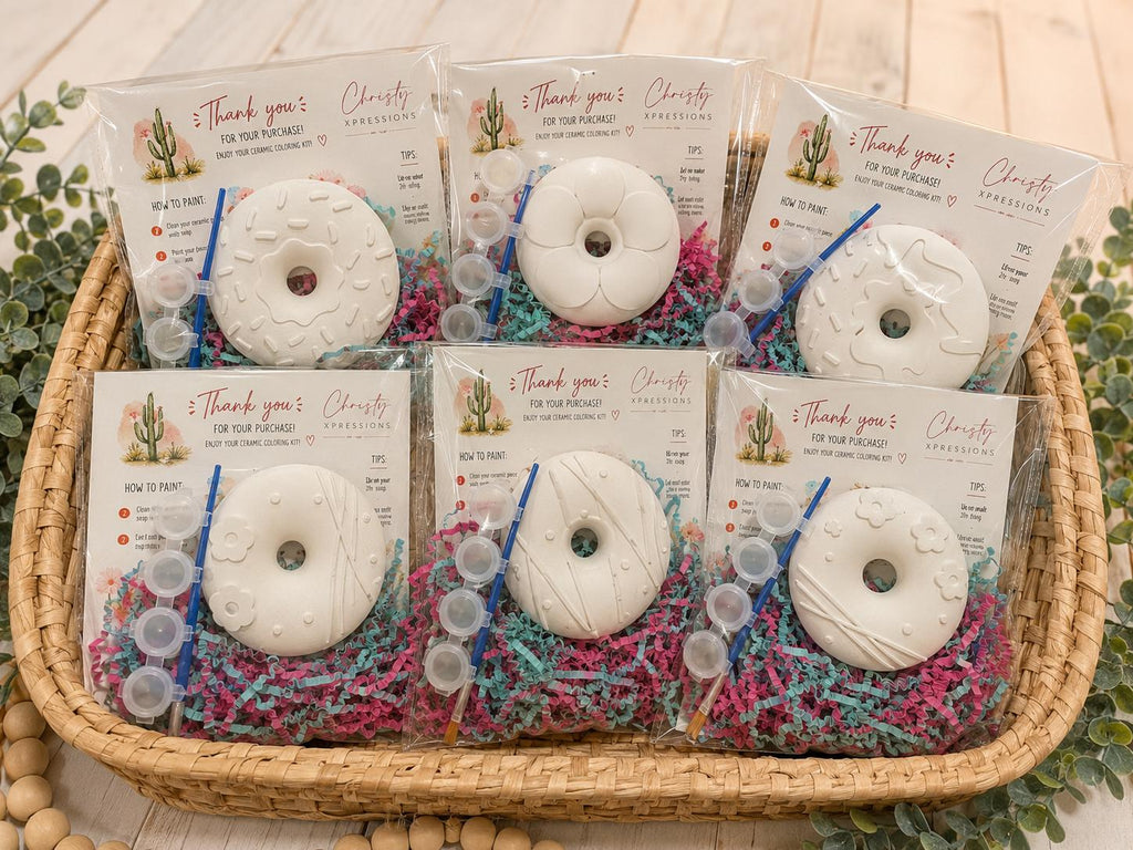 Donut Coloring Kit- Craft Activities, Party Favors, Fun activities!