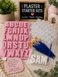 Alphabet DIY Plaster Starter Kit. Create your own party favors.