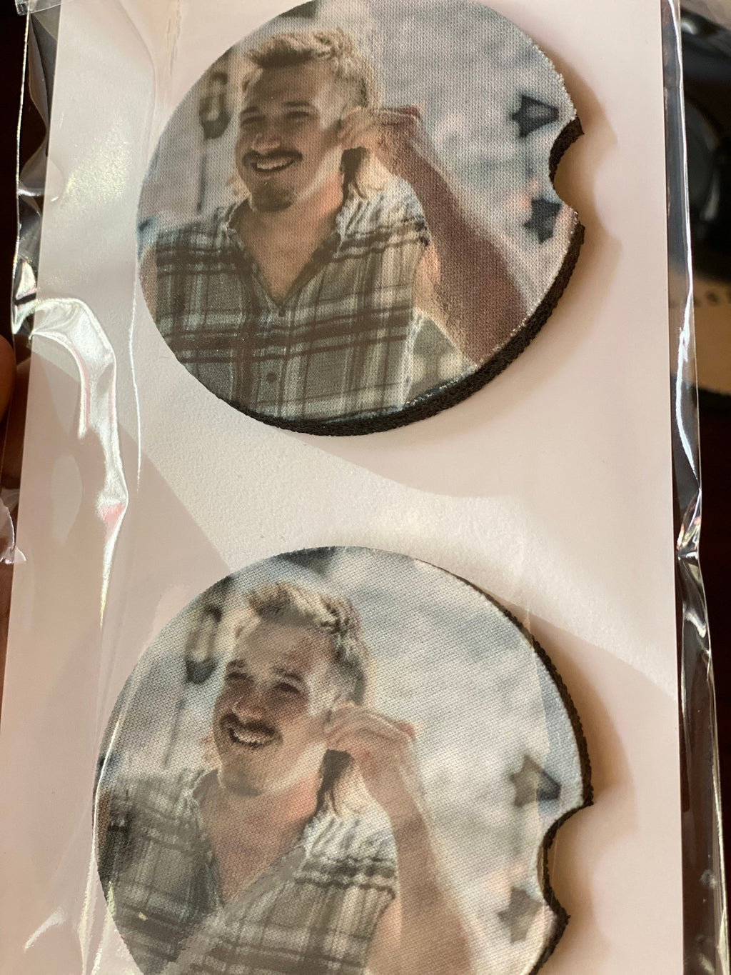Personalized Car Coasters – Photo Gift, Set of 2