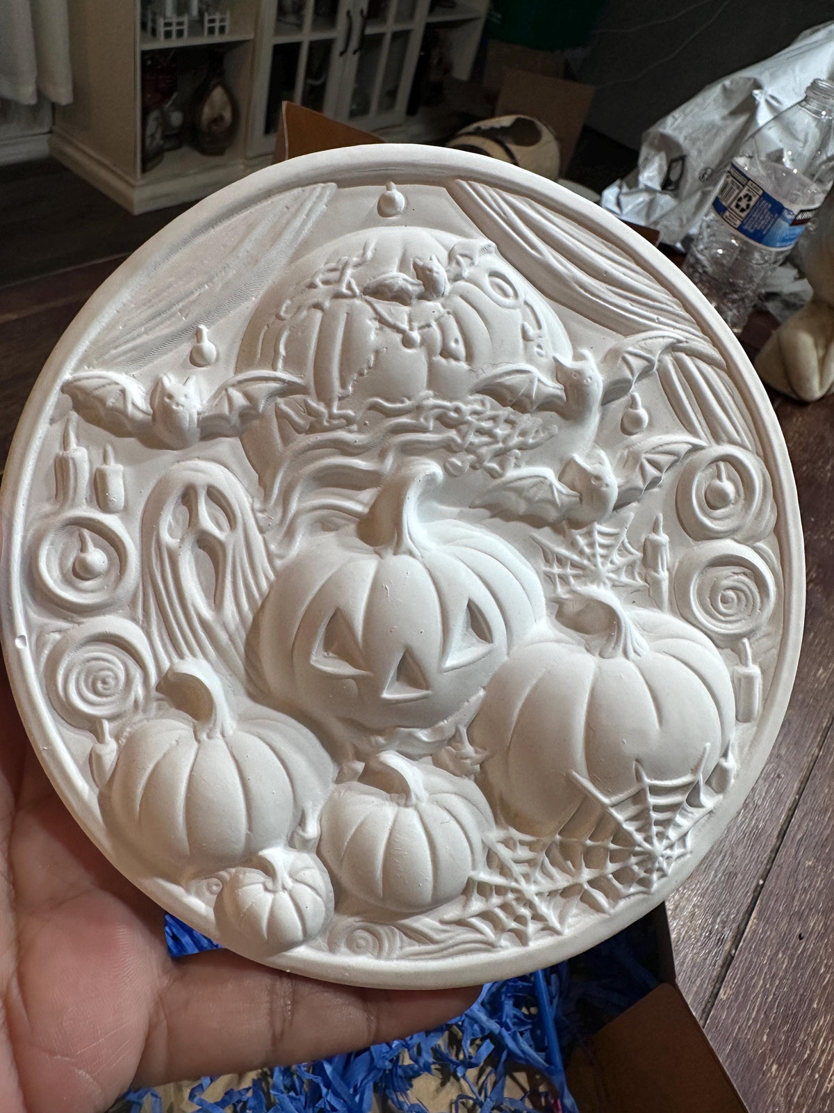 Halloween Pumpkin Semi-3D Coloring Kit. Paint your own