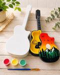 Paint Your Own Guitar Jewelry Box Kit, DIY Ceramic Craft for Kids