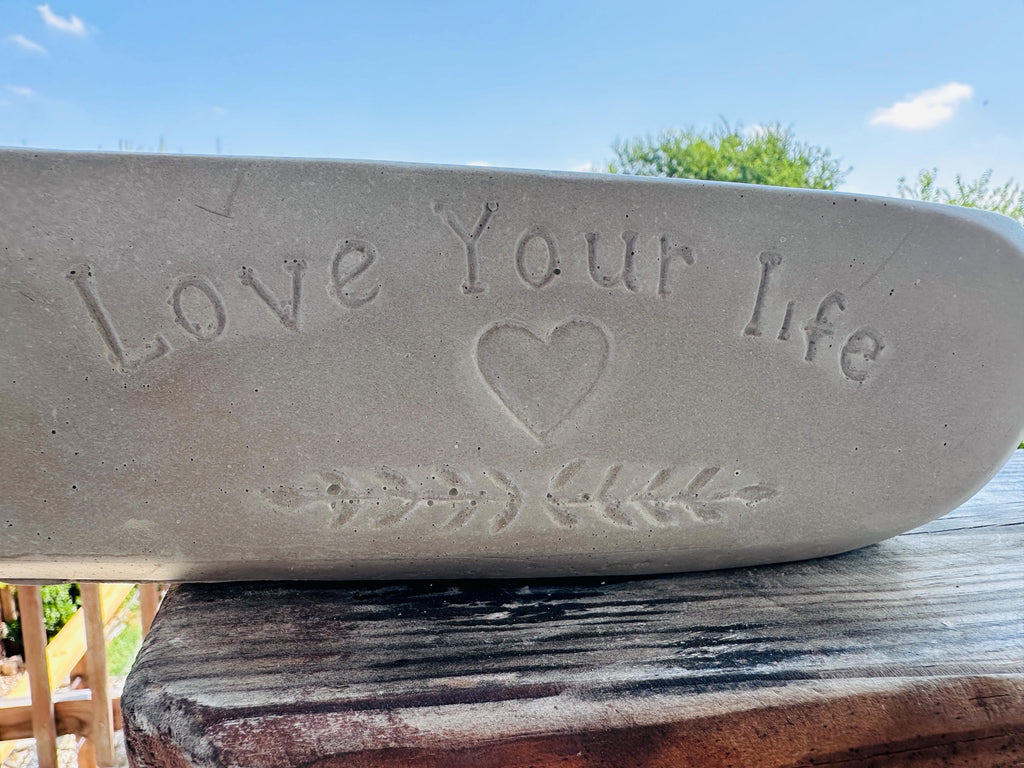 Concrete Wine Bottle Planter, Cement Succulent Planter, Rustic Industrial Home Decor