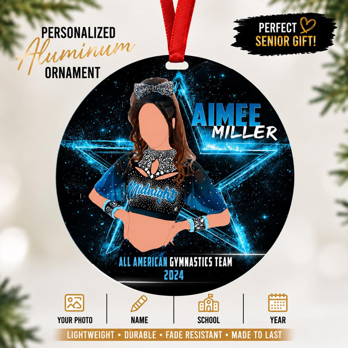 Personalized Cheer/Dance Ornament: Senior Night Team Gift