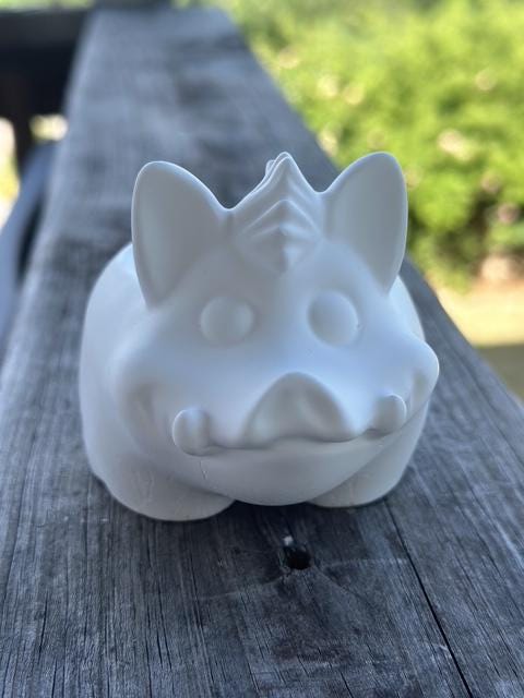 Ceramic Resin Mini Wild Boar Planter- Paint Your Own Masterpiece. Succulent planter