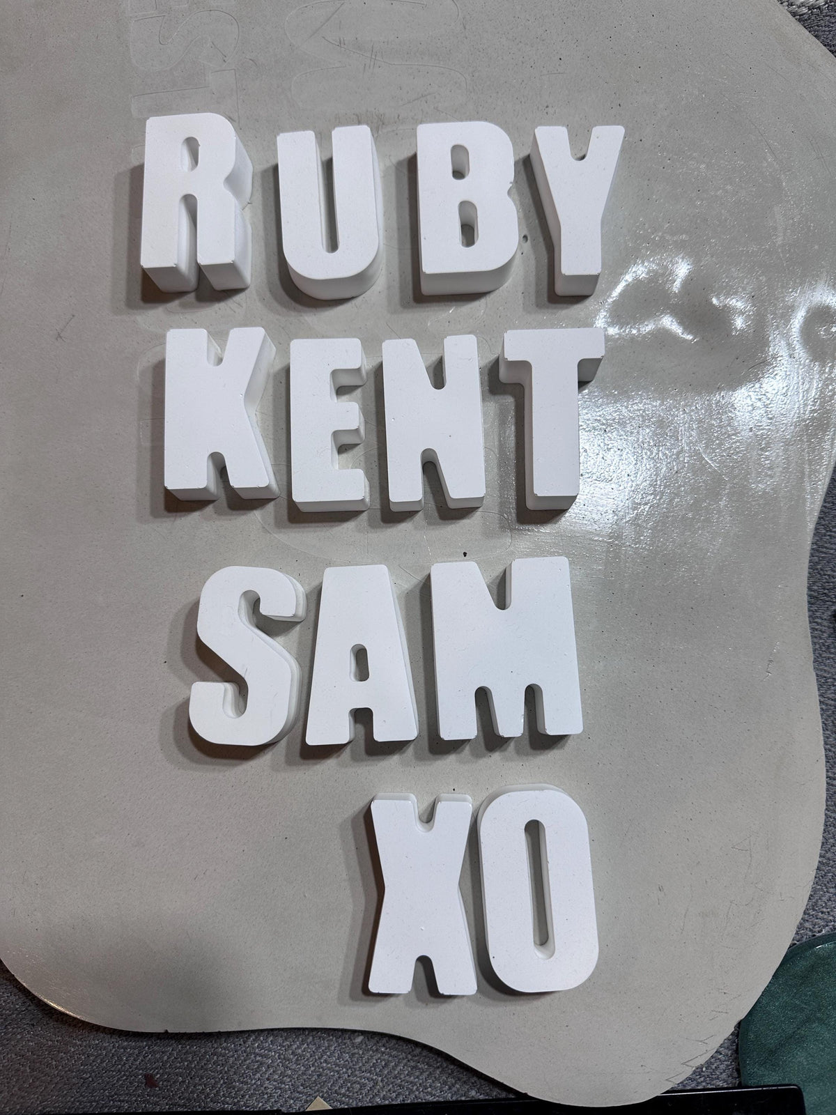 Alphabet DIY Plaster Starter Kit. Create your own party favors.
