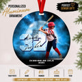 Personalized Baseball Photo Ornament, Custom Senior Baseball Gift, Senior Night Keepsake, Baseball Player Christmas Ornament, Team Gift