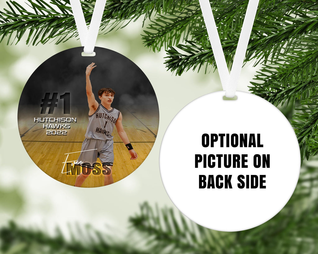 Personalized Basketball Ornament, Senior Player Gift