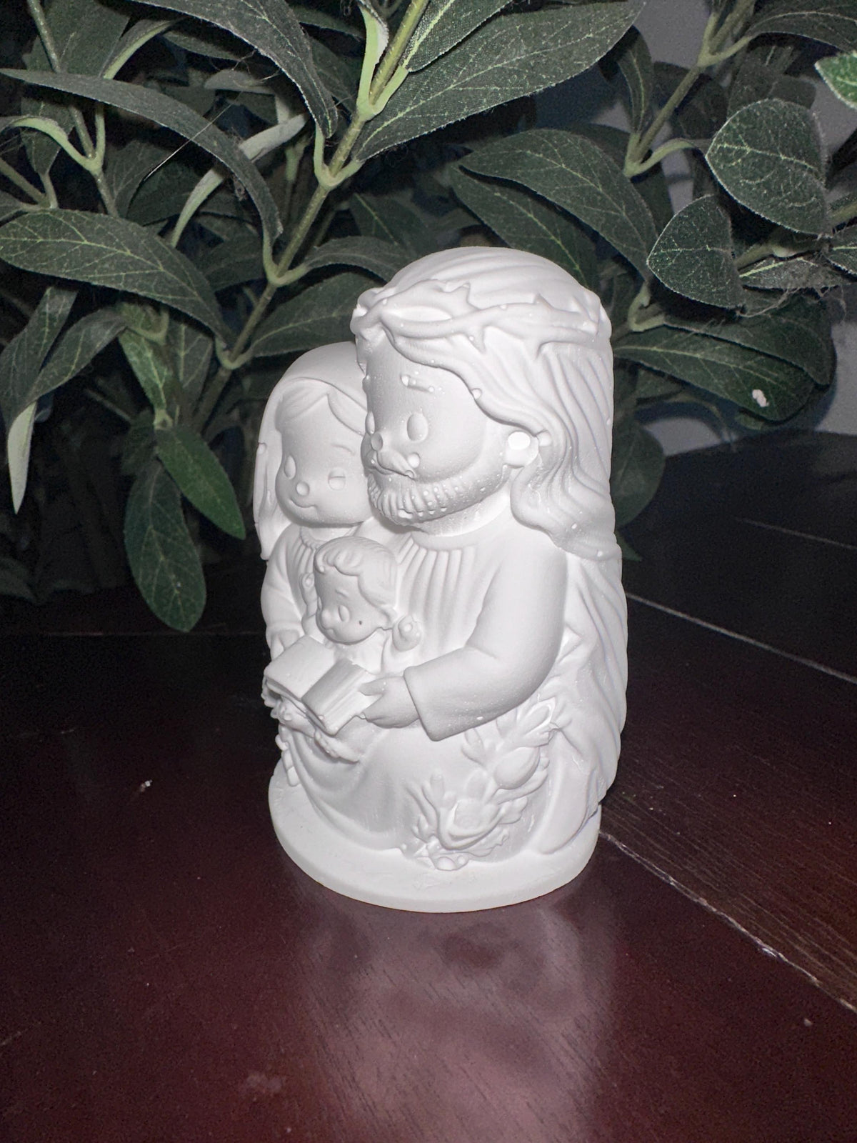 Paint Your Own Holy Family Figurine Kit, Ceramic Resin Nativity Craft, Religious Coloring Kit, DIY Christian Gift, Family Craft Activity