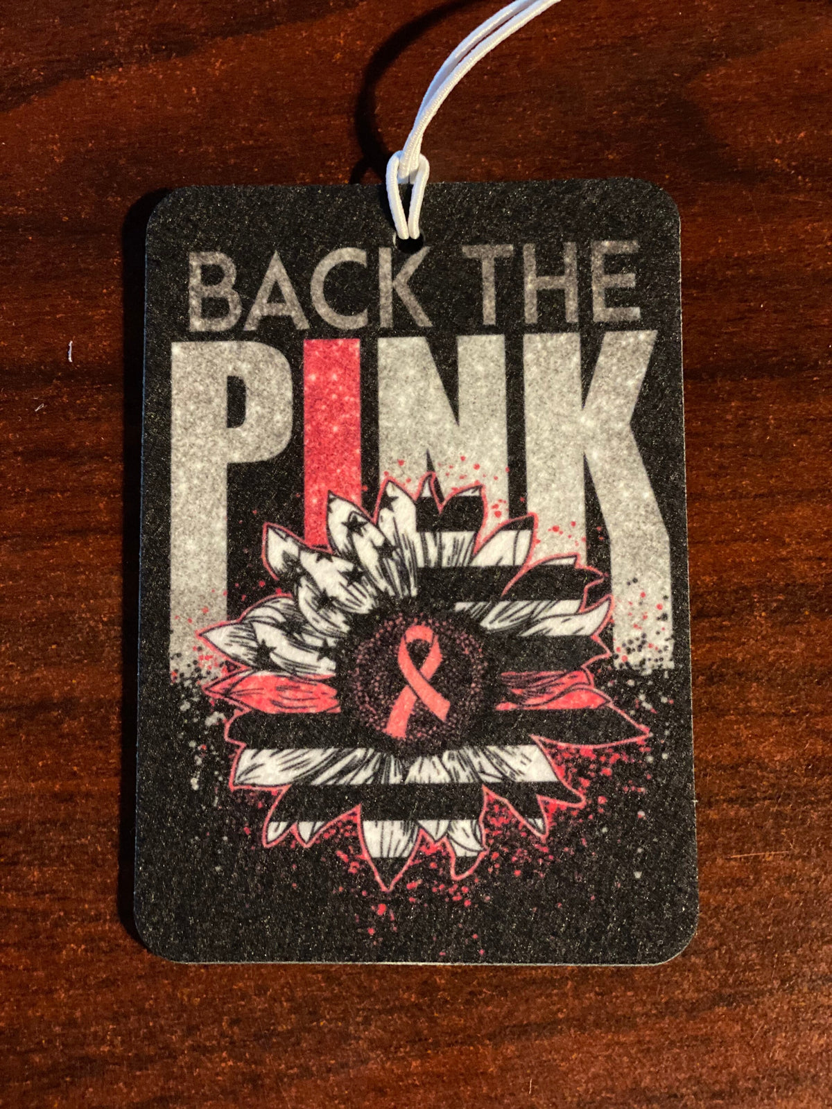 Breast Cancer Awareness Car Freshener, Pink Ribbon Accessory