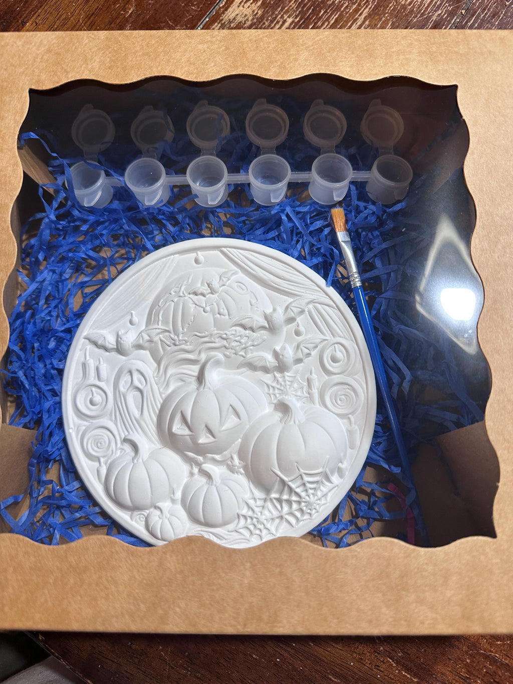 Halloween Pumpkin Semi-3D Coloring Kit. Paint your own