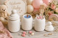 Ceramic Baby Bottle Candle or Vessel, Baby Shower Favor, Nursery Decor