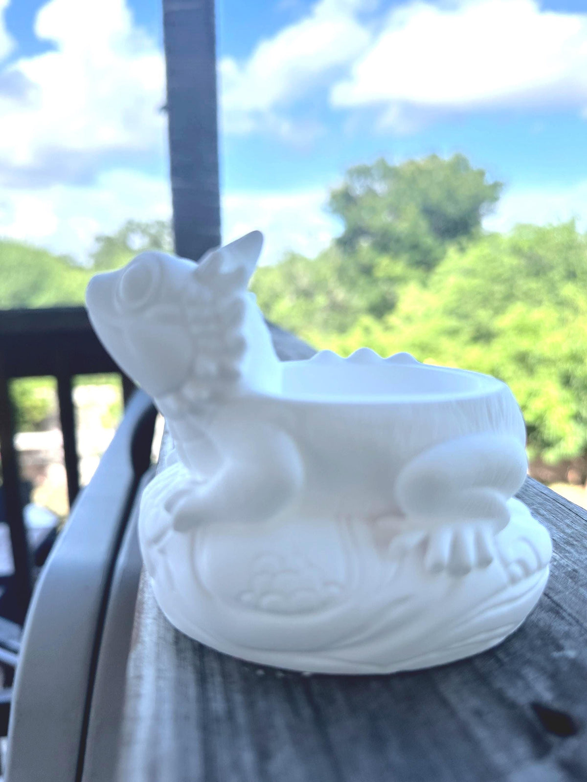 Ceramic Resin Mini Gecko Planter- Paint Your Own Masterpiece. Succulent planter