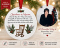 Christmas in Heaven Memorial Ornament, Personalized Photo Keepsake, Loved One Remembrance Christmas Gift