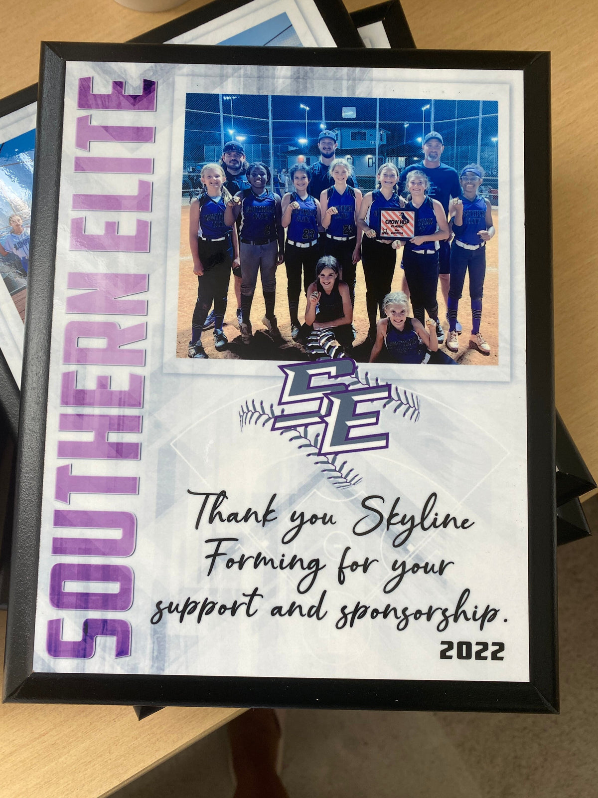 Personalized Sports Team Plaque, Custom Coach Gift, Team Award, Sponsor Appreciation, Senior Night Gift, Custom Sports Photo Plaque