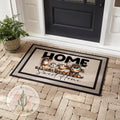 Home Sweet Home Doormat, Funny Farm animal Family Welcome Mat, Farmhouse Decor