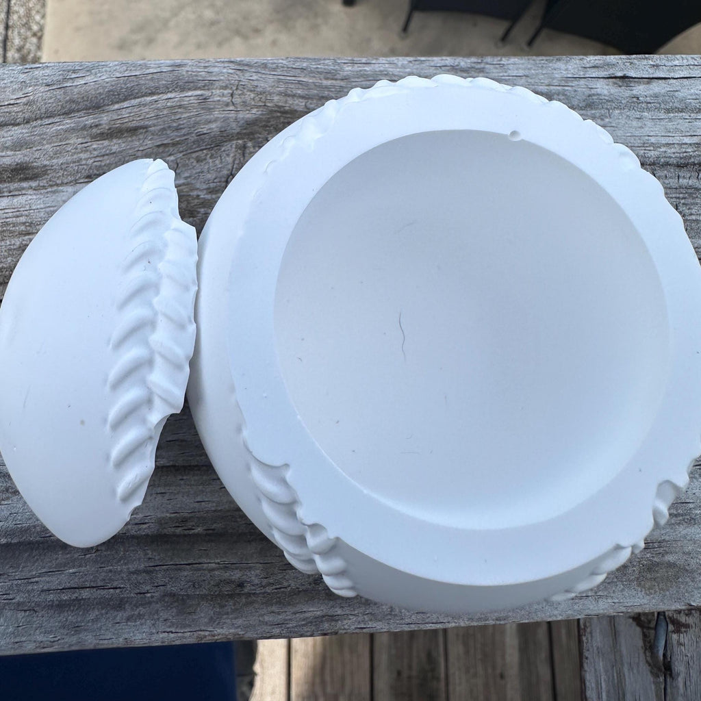 Ceramic Resin Baseball/Softball Storage Box- Paint Your Own Masterpiece