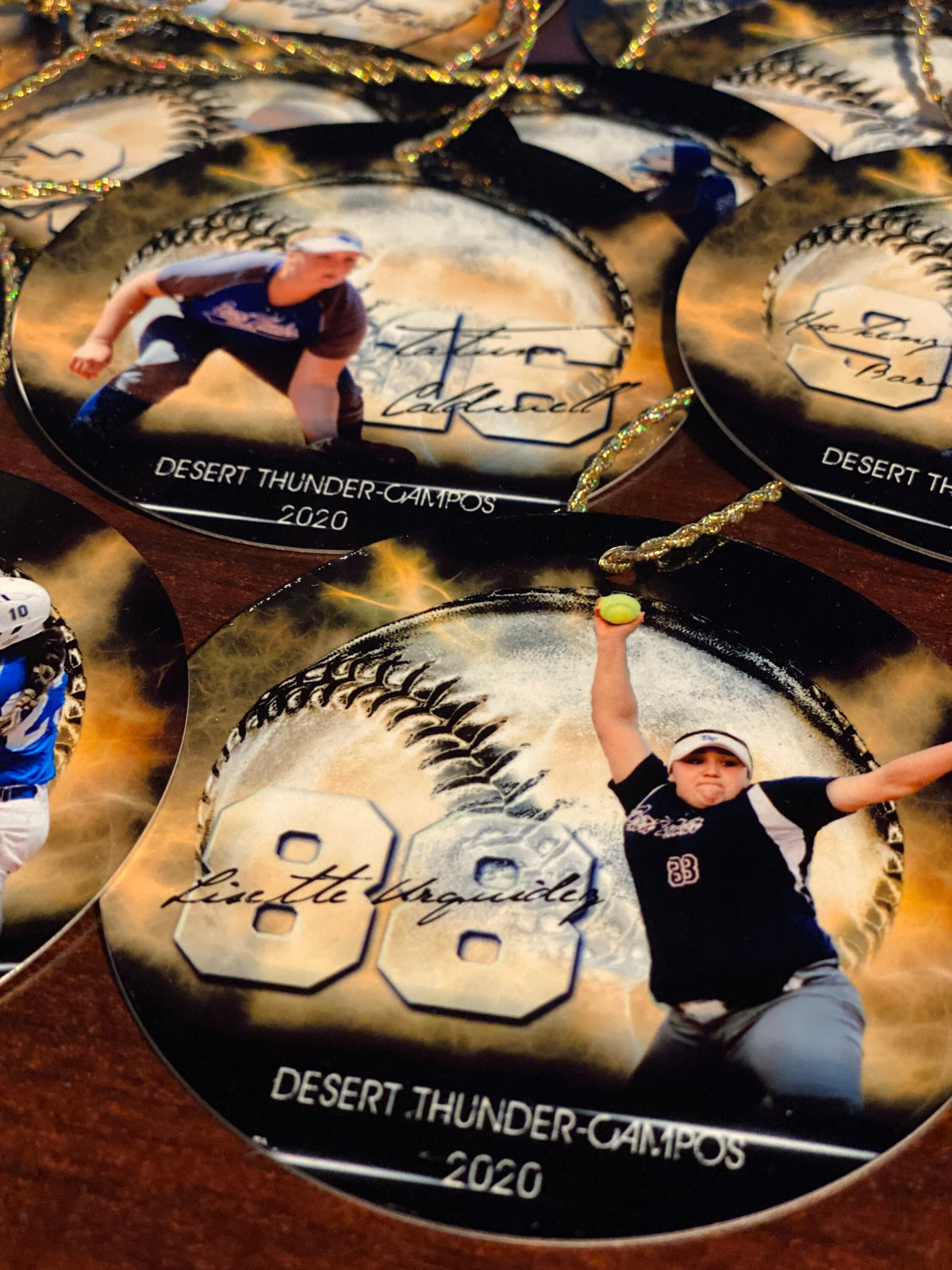 Personalized Softball Photo Ornament, Custom Senior Softball Gift, Senior Night Keepsake, Softball Player Christmas Ornament, Team Gift