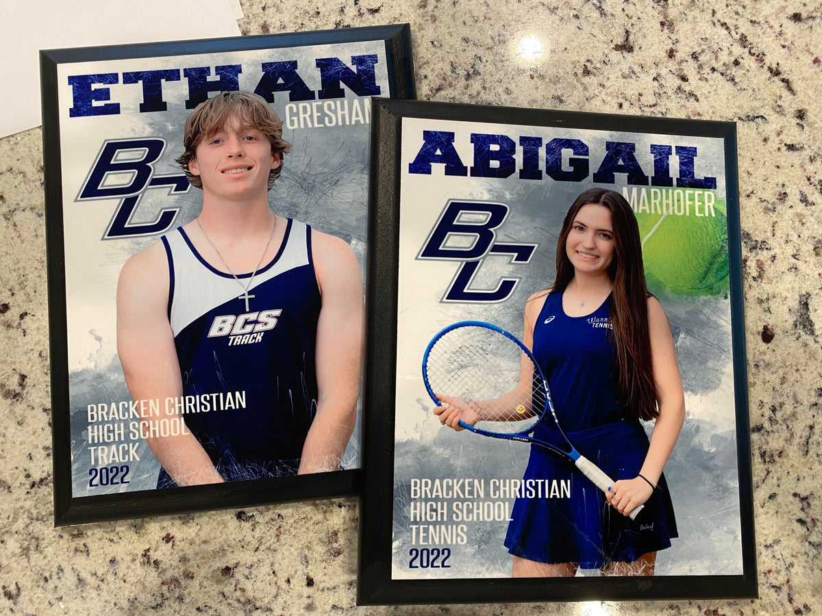 Personalized Sports Team Plaque, Custom Coach Gift, Team Award, Sponsor Appreciation, Senior Night Gift, Custom Sports Photo Plaque