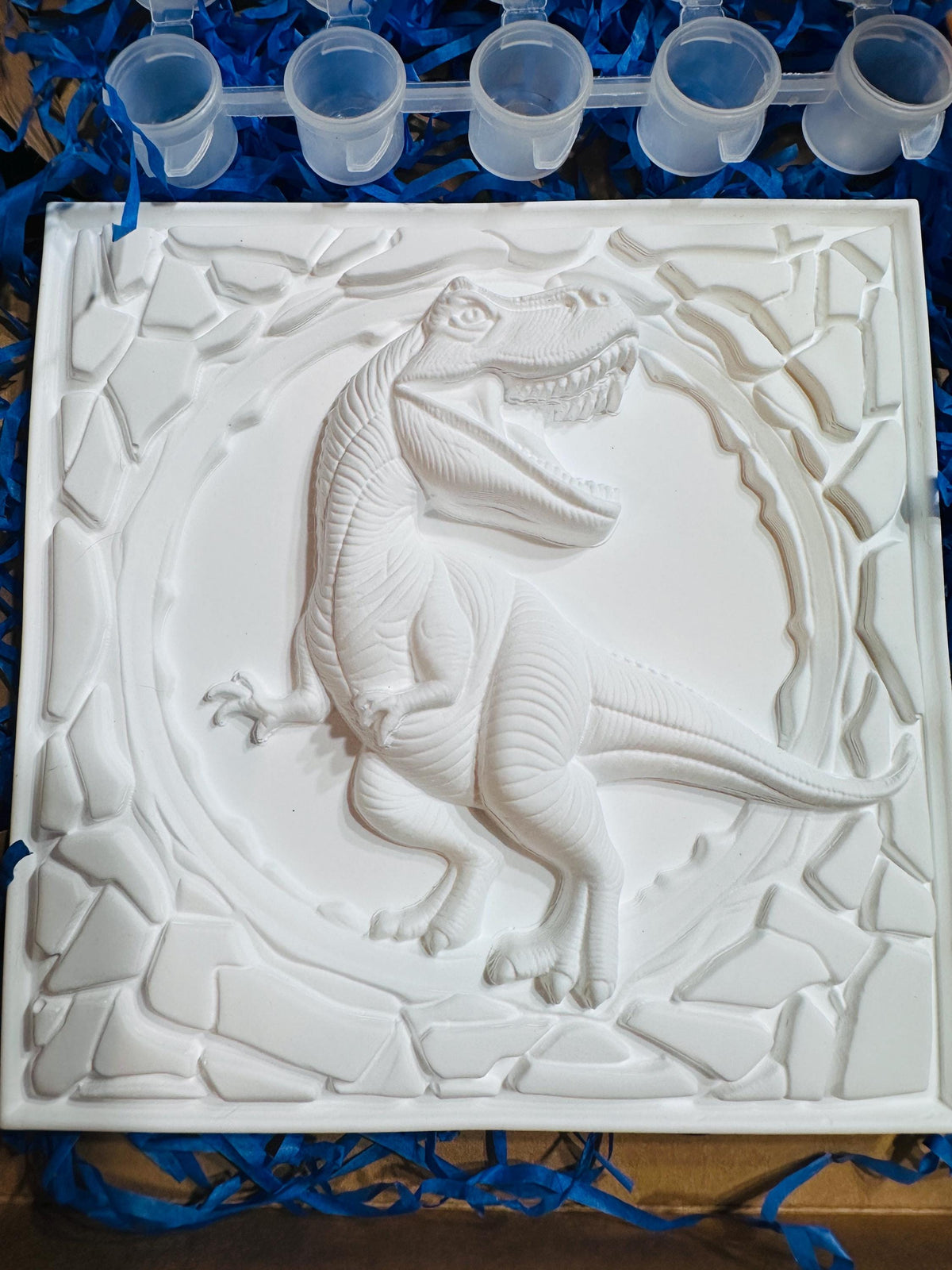 Paint Your Own Dinosaur Kit, T-Rex Craft Activity, Kids Ceramic Painting Kit