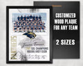 Personalized Sports Team Plaque, Custom Coach Gift, Team Award, Sponsor Appreciation, Senior Night Gift, Custom Sports Photo Plaque