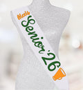 Senior Sashes for any sport or occasion. Glitter sashes