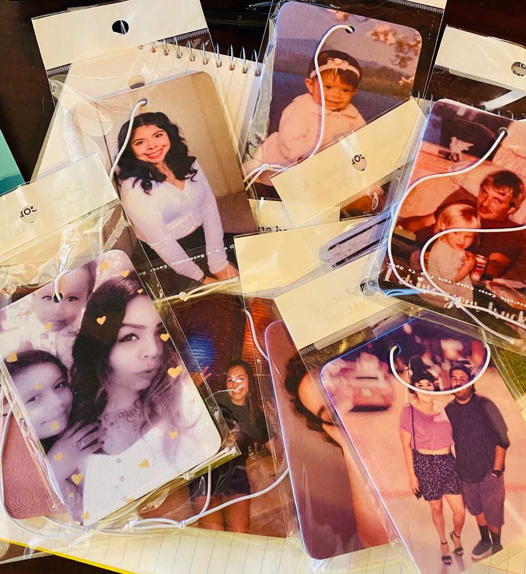 Custom Photo Car Air Freshener, Double Sided Picture