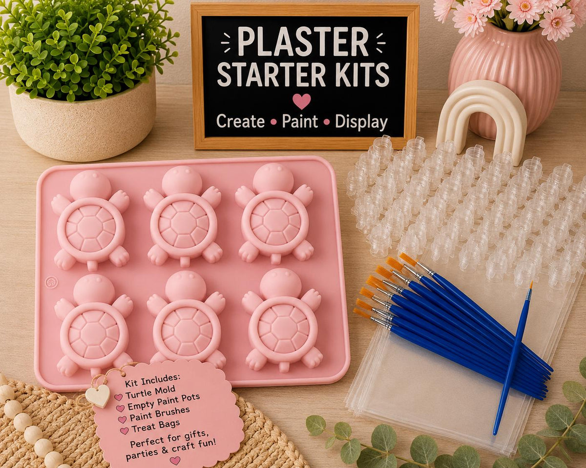 Turtle DIY Plaster Starter Kit. Create your own party favors.