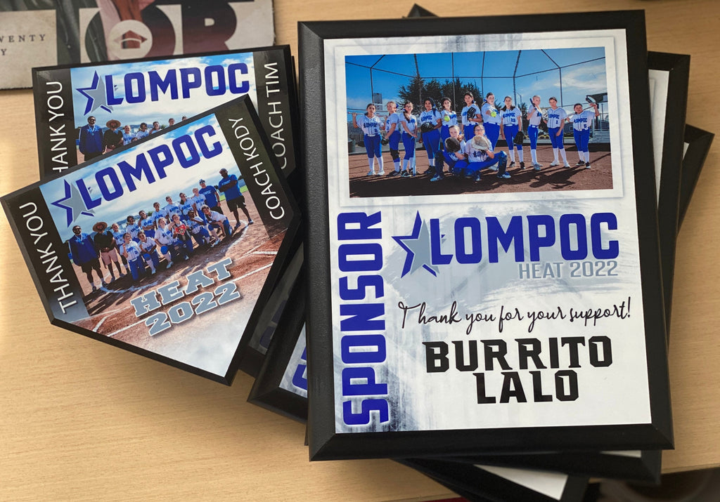 Personalized Sports Team Plaque, Custom Coach Gift, Team Award, Sponsor Appreciation, Senior Night Gift, Custom Sports Photo Plaque