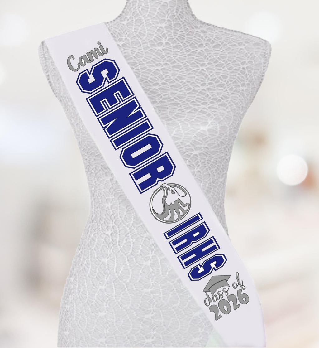Senior  Class Sashes -Customized sash for any sport or team/school event. Glitter sashes