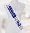 Senior  Class Sashes -Customized sash for any sport or team/school event. Glitter sashes