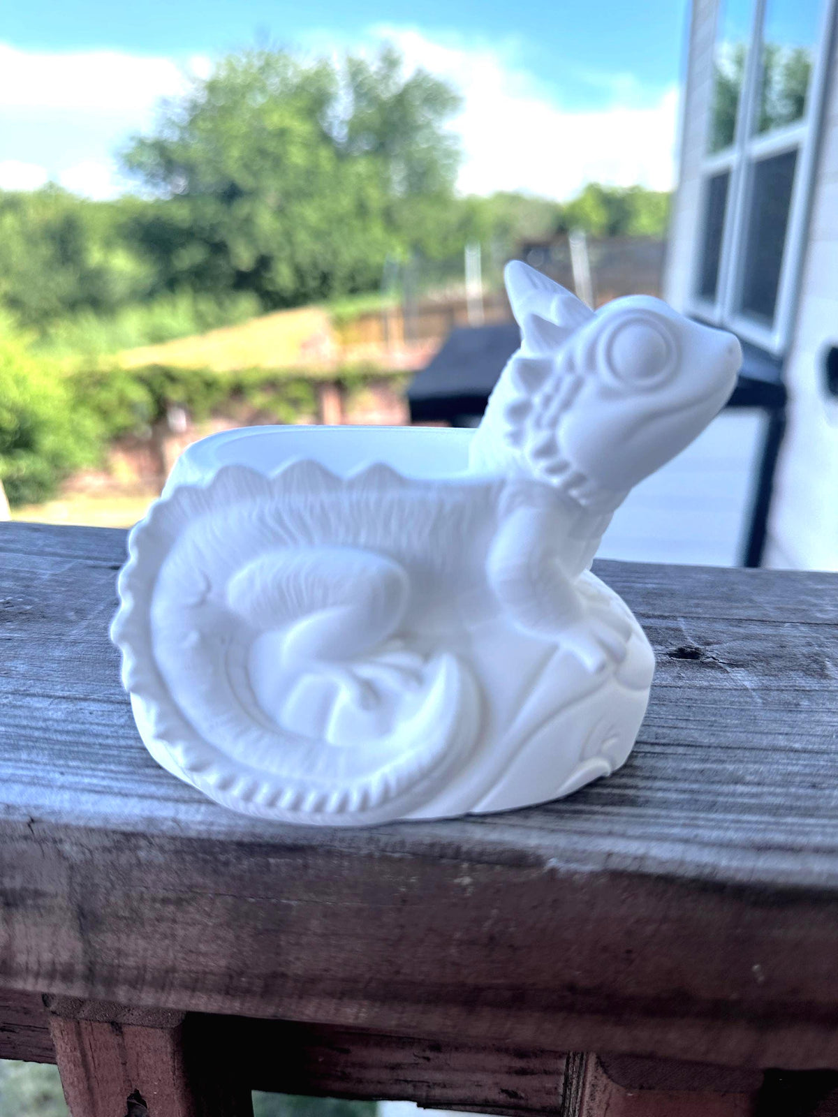 Ceramic Resin Mini Gecko Planter- Paint Your Own Masterpiece. Succulent planter