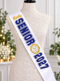 Volleyball Senior Sash – Personalized Glitter Sash