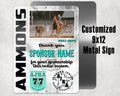 Customized 9x12 Metal Sign, Rodeo Sponsorship, Team Photo, Man Cave Decor