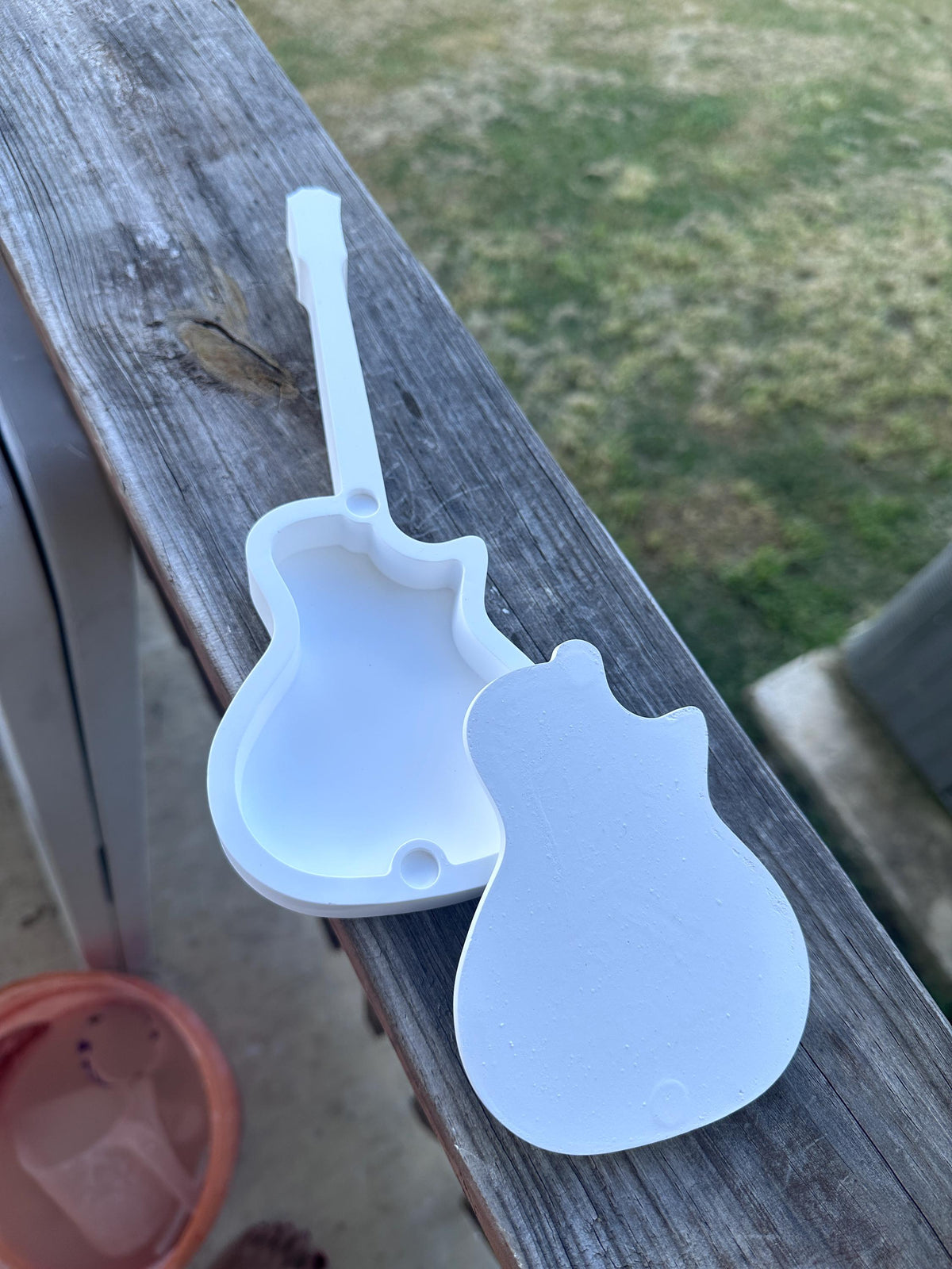 Paint Your Own Guitar Jewelry Box Kit, DIY Ceramic Craft for Kids