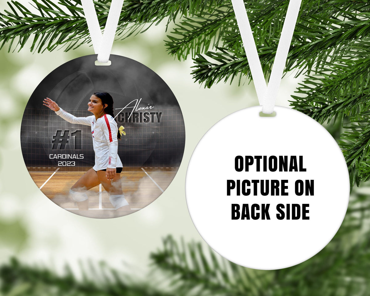 Personalized Volleyball Ornament, Team Player Gift