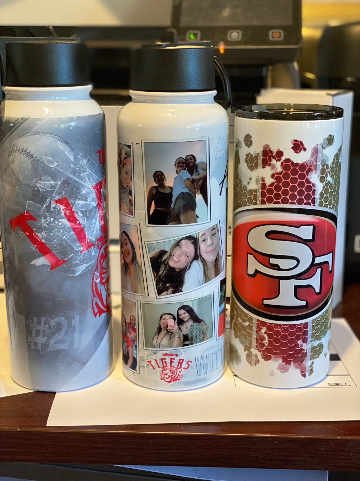 Personalized 40oz Hydro Bottle or 30oz Tumbler, Custom Photo Drinkware