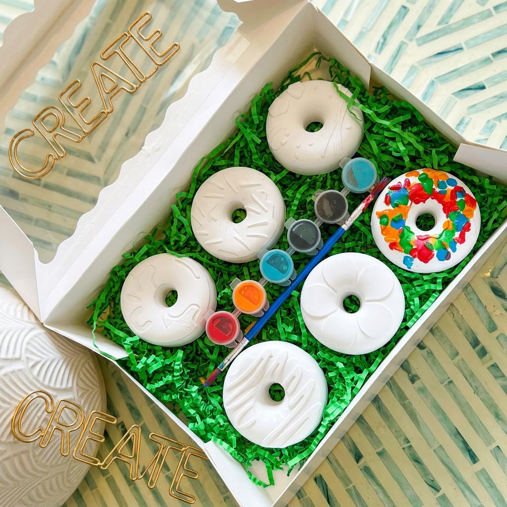 Donut Coloring Kit- Craft Activities, Party Favors, Fun activities!