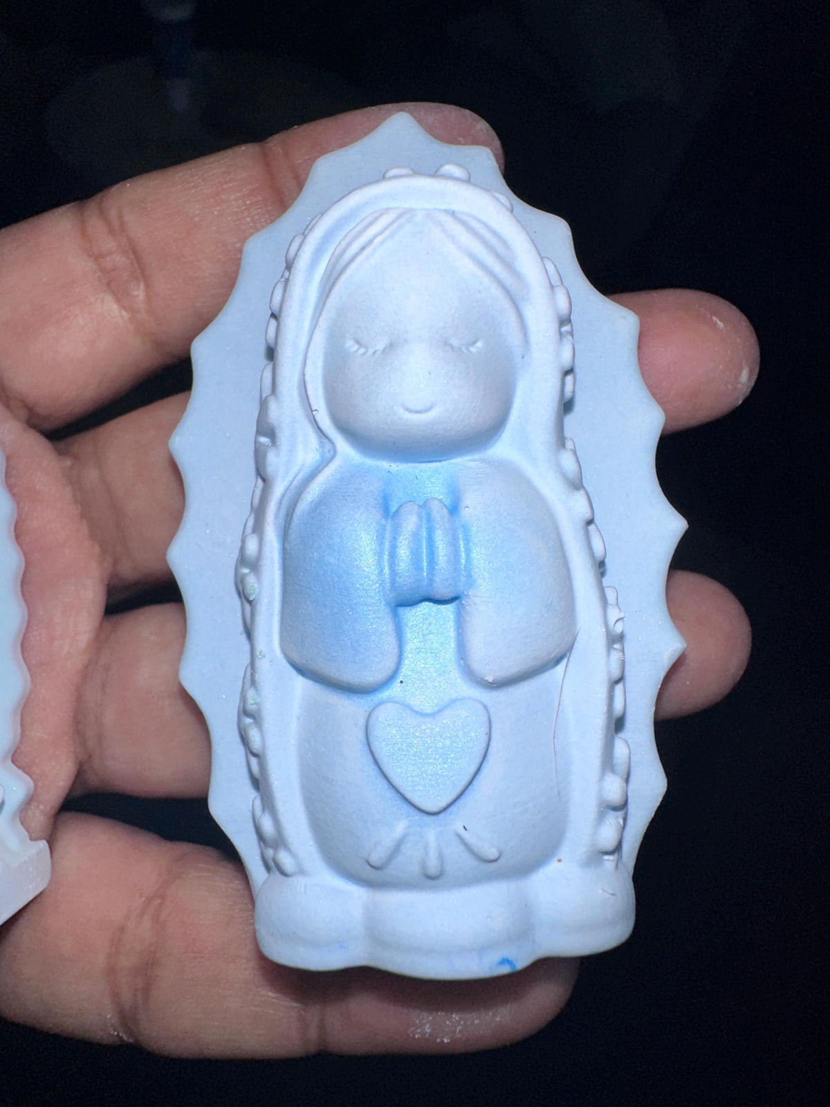Ceramic Resin Mini Virgin Mary Ceramic Figurines, Unpainted Catholic Religious Statue, DIY Craft, baptism party favors, quinceañeras favors.