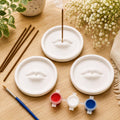 Lip Incense Holder. Paint your own masterpiece. Funky Incense Burner | craft kits for adults