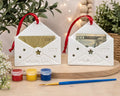 Paint Your Own Money Gift Envelope Holder Ornament, Ceramic Resin Money Holder, DIY Gift Card Holder, Cash Gift Holder, Christmas Ornament