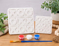 Ceramic Tic Tac Toe Coloring Kit, Kids Craft Activity Game (4x4 or 6x6)
