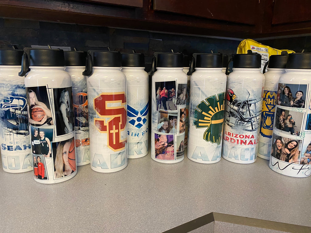 Personalized 40oz Hydro Bottle or 30oz Tumbler, Custom Photo Drinkware
